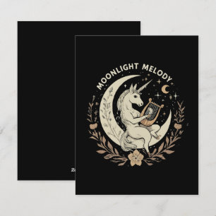 Moonlit Melody Holiday Card