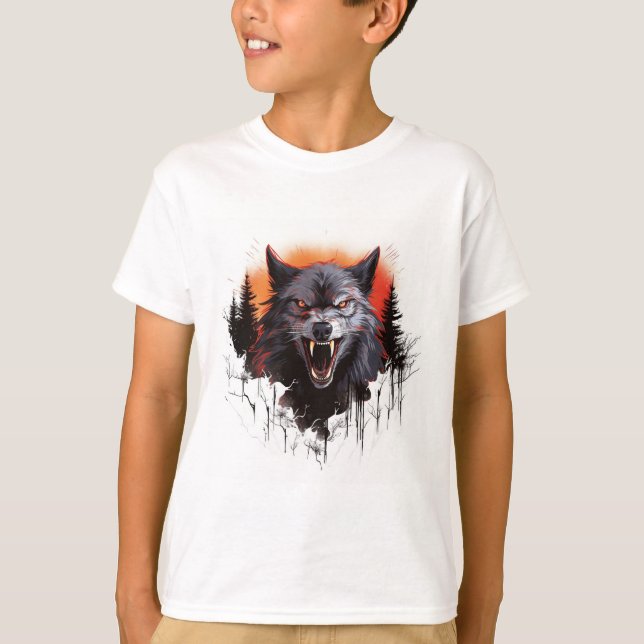 Moonlit Menace: The Werewolf's Howl Tee (Front)