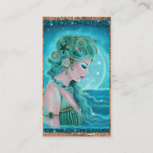 Moonlit Mermaid business cards By Renee Lavoie