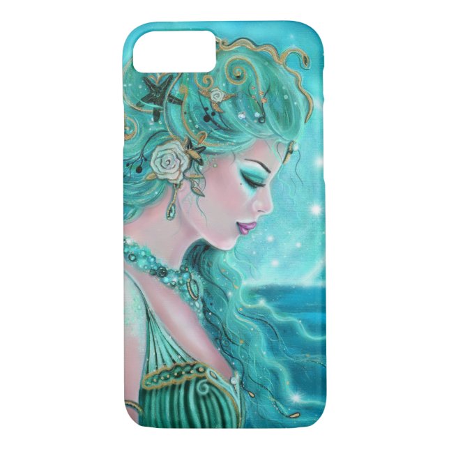 Moonlit Mermaid  By Renee Lavoie Case-Mate iPhone Case (Back)