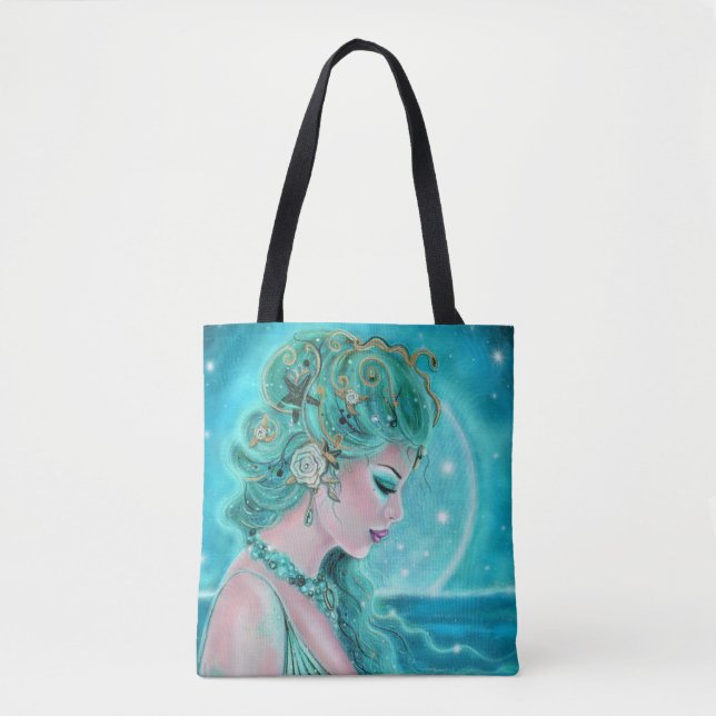 Moonlit Mermaid  By Renee Lavoie Tote Bag (Front)