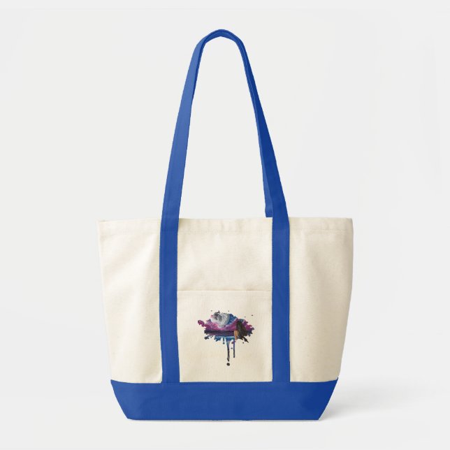 Moonlit mermaid handmade artwork  tote bag (Front)