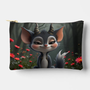 Moonlit Mischief Forest Spirit of Crimson Bloom. Accessory Pouch