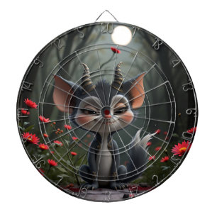 Moonlit Mischief Forest Spirit of Crimson Bloom. Dartboard