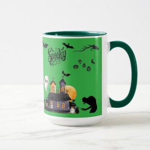 Moonlit Mischief kelly green Mug