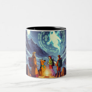 Moonlit Monastery Mystery Two-Tone Coffee Mug