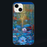 Moonlit Monet's Pond Case-Mate iPhone 14 Case<br><div class="desc">Original oil painting on stretched canvas</div>