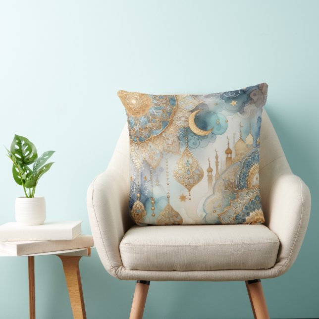 Moonlit Mosque Serenity for Ramadan Cushion (Chair)