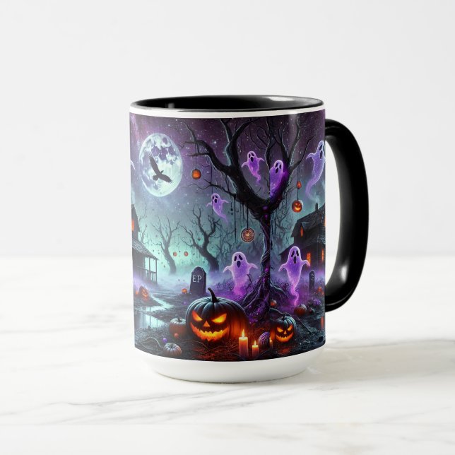 Moonlit Mourning – Whispers from the Grave Mug (Front Right)