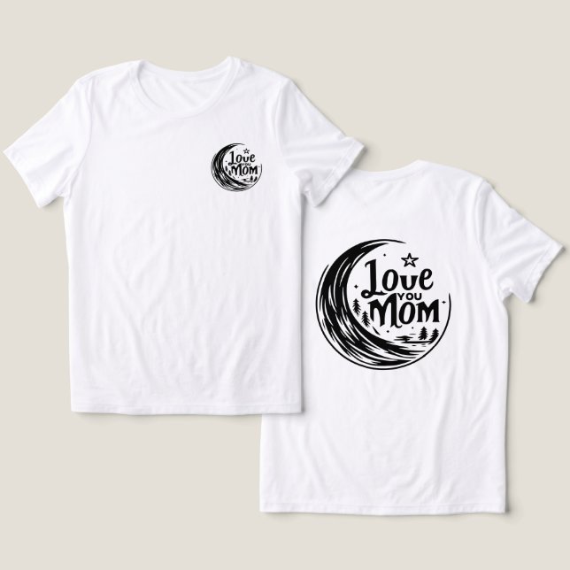 Moonlit Mum Love  Tri-Blend Shirt (Design Front & Back)