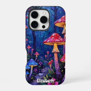 Moonlit Mushroom Path iPhone 16 Pro Case