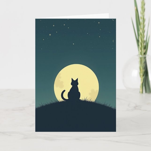 Moonlit Night Black Creature Card (Front)