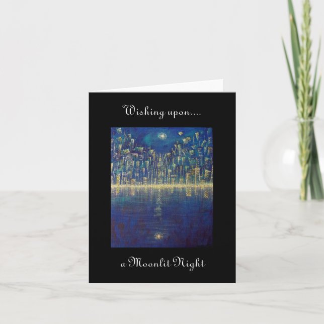 Moonlit Night Note Card (Front)