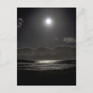 Moonlit night postcard