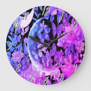 Moonlit Night Wall Clock – Celestial Home Decor