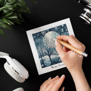 Moonlit Nordic Forest, customisable