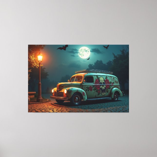 Moonlit Nostalgia Canvas Print (Front)