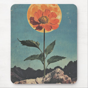 Moonlit Orange Bloom - Vintage Boho Charm (2) Mouse Mat