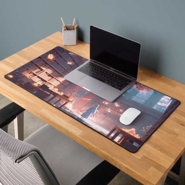 Moonlit Owl Library Desk Mat  (Office 2)