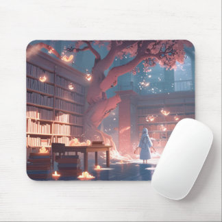 Moonlit Owl Library Desk Mat Mouse Mat