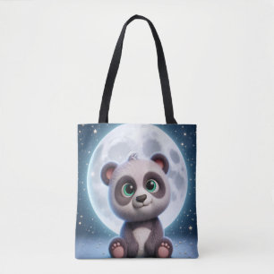 Moonlit Panda Dreams Tote Bag