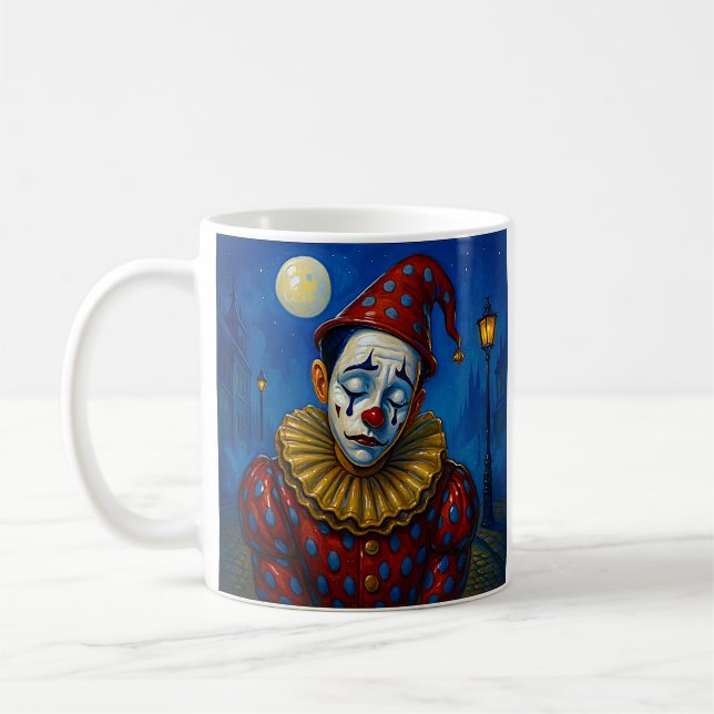 Moonlit Pierrot Coffee Mug (Left)