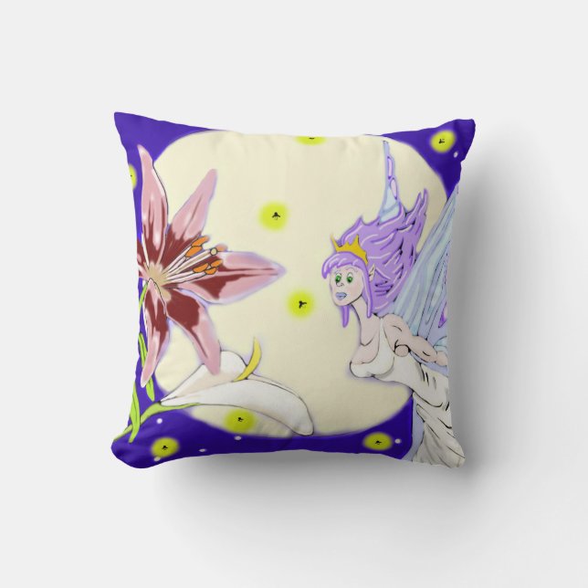 Moonlit Pixie Pillow (Front)
