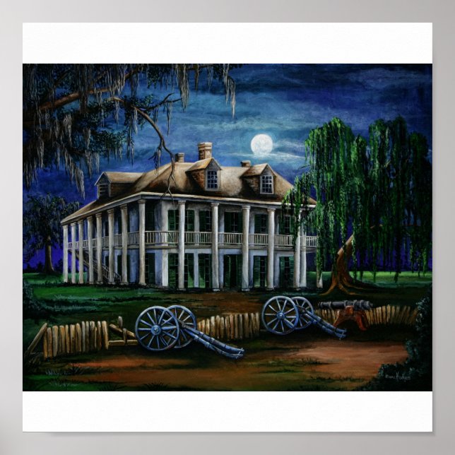 Moonlit Plantation Poster (Front)