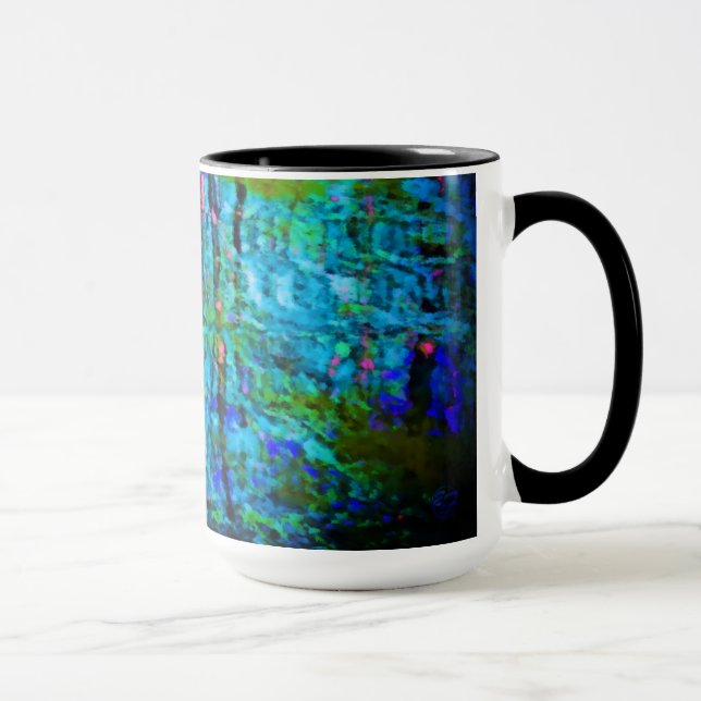 Moonlit Pond Forest Reflections Mug (Right)
