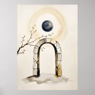 Moonlit Portal New Path Spiritual Wall Art