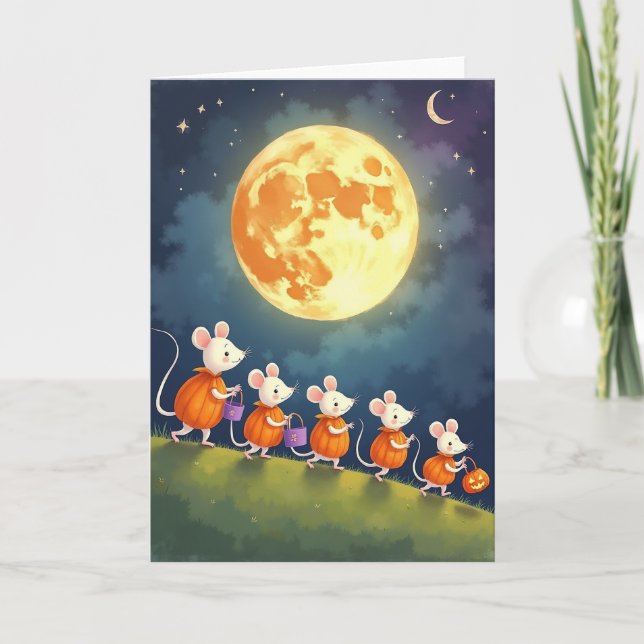 Moonlit Pumpkin Parade Card (Front)