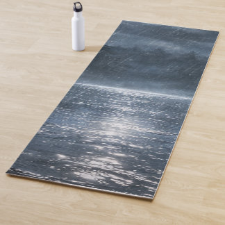 Moonlit Rain Yoga Mat — Atmospheric Water Glow