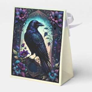 Moonlit Raven Gothic Floral Wedding Suite. Favour Box