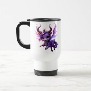 Moonlit Realm Guardian – Violet Dreamling. Travel Mug