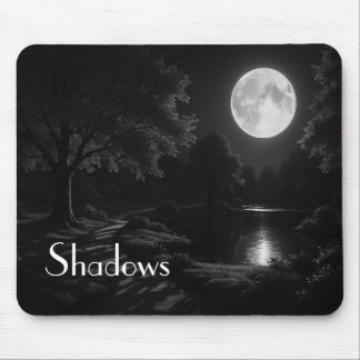 Moonlit Ripples in the Grove Mousepad
