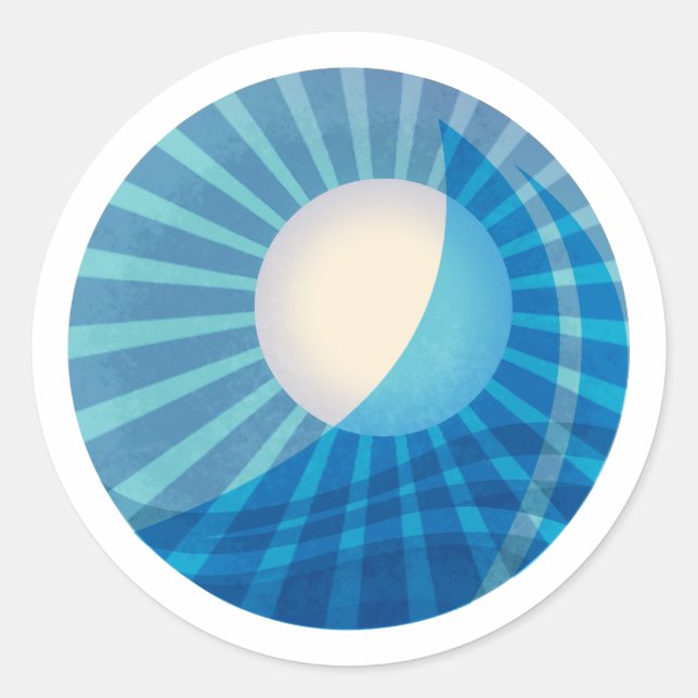 Moonlit Sail Sticker Midnight (Front)