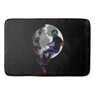 Moonlit Scooter Champ - Scooter Boy Artwork Bath Mat