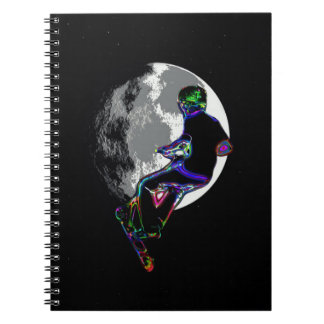 Moonlit Scooter Champ - Scooter Boy Artwork Notebook