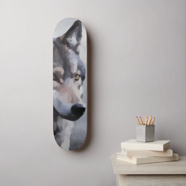 Moonlit Sentinel Skateboard (Wall Art)