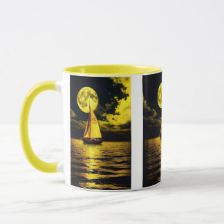 Moonlit Serenity Sailing Mug. Mug