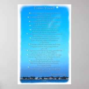 Moonlit Sky Optimist Creed Poster