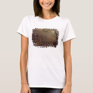 Moonlit Street Scene, 1882 (oil on canvas) T-Shirt