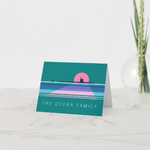 Moonlit Submarine Note Card