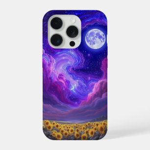 Moonlit Sunflower Sky Phone Case