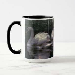 Moonlit Swan Lake Mug