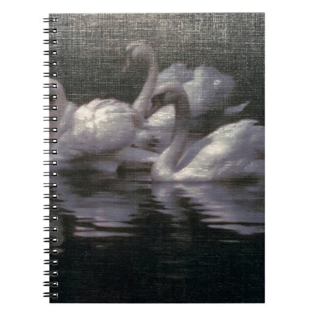 Moonlit Swan Lake Notebook (Front)