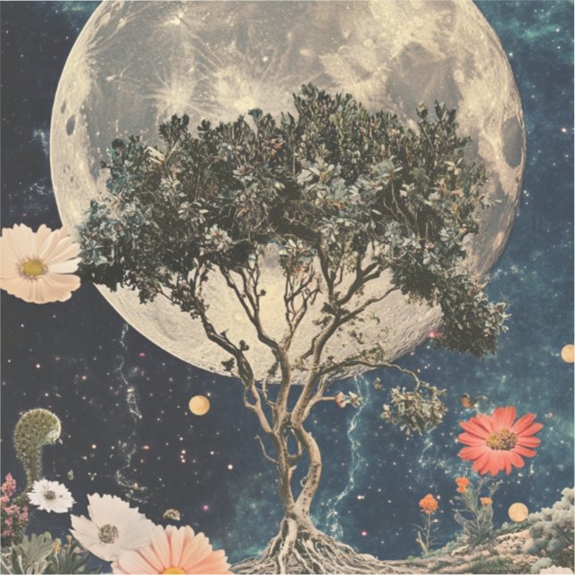 Moonlit Tree & Blossoms (Front)