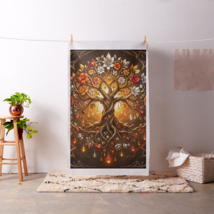 Moonlit Tree of Embered Eternity. Fabric