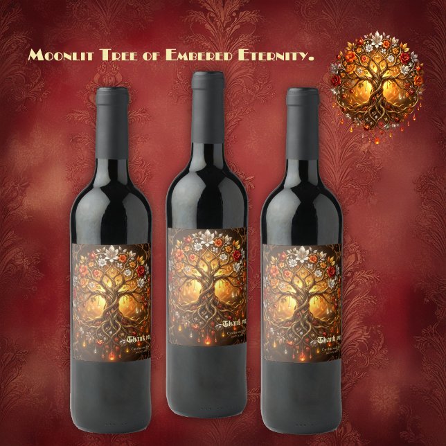 Moonlit Tree of Embered Eternity. Wine Label (Creator Uploaded)