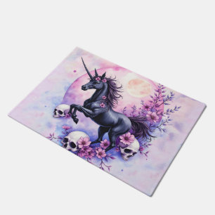 Moonlit Unicorn Among Forgotten Roses, Doormat